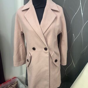 Elegant Women's Double-Breasted Pea Coat